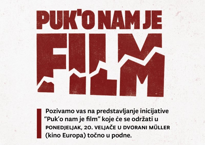 Filmašima puk'o film; izdali proglas i najavili okupljanje