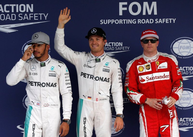 Rosbergu treći 'pole position' u nizu, Hamilton do njega