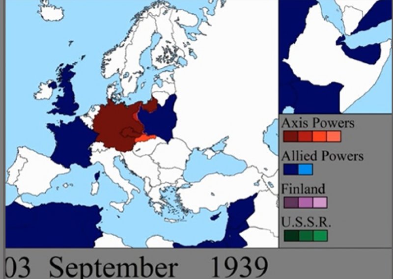 Pogledajte Drugi svjetski rat u samo sedam minuta