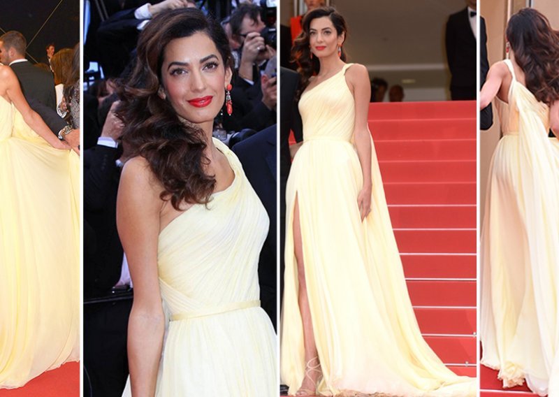 Amal Clooney unatoč problemu s haljinom očarala Cannes