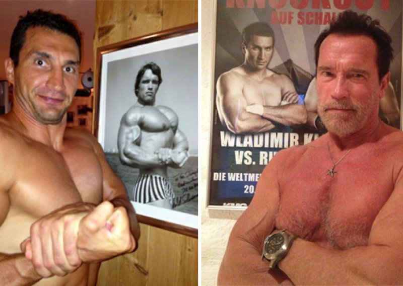 Schwarzenegger i Kličko razmijenili golišave fotke