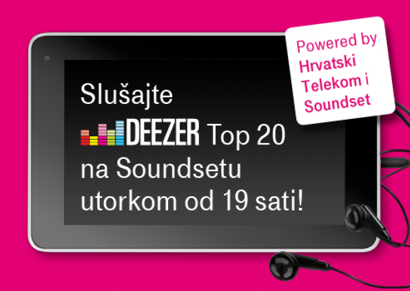 Uživajte u Deezer Top 20 samo na Soundsetu