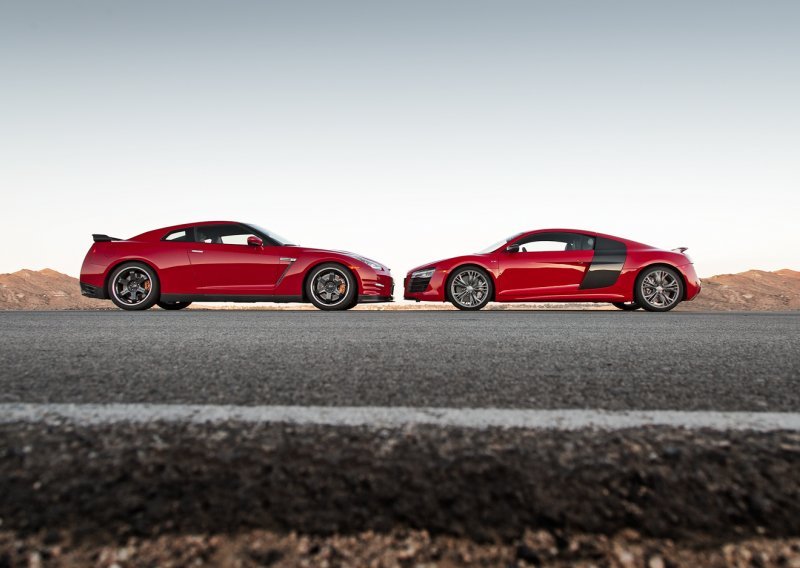Može li se Audi R8 V10 mjeriti s Nissan GT-R-om