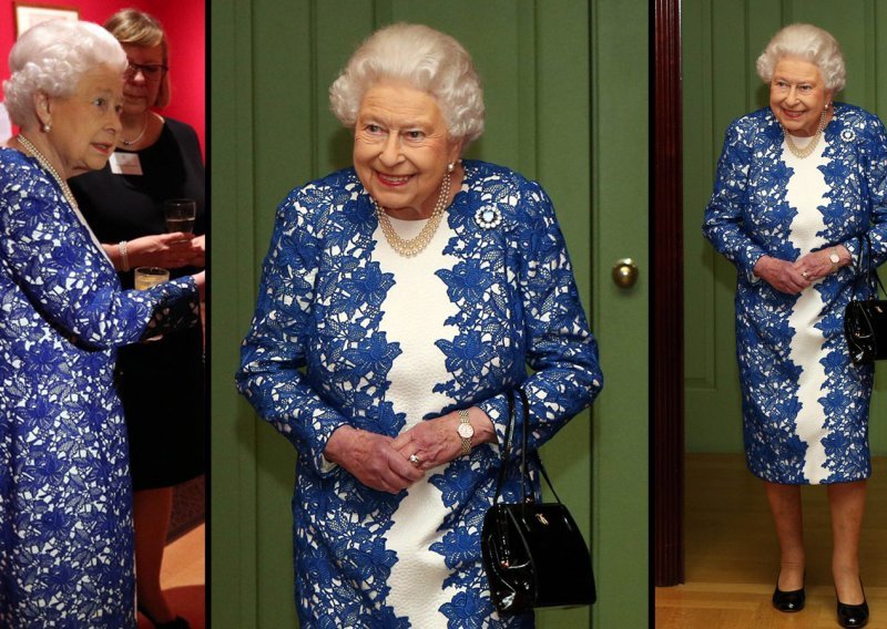 Britanska kraljica dostojanstvena i u čipkastoj haljini