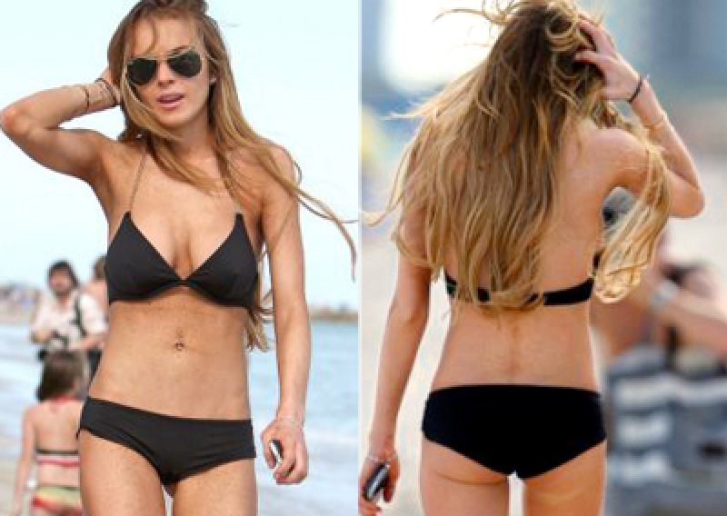 Lindsay Lohan u bikiniju na Novu godinu