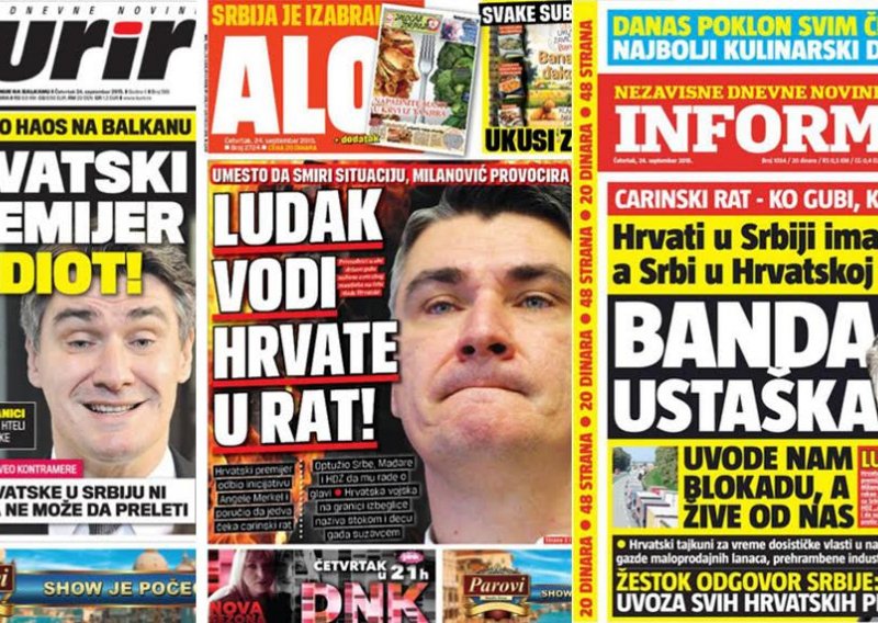 Srpski mediji bjesne: 'Ustaška budala', 'Mrzi sve srpsko'