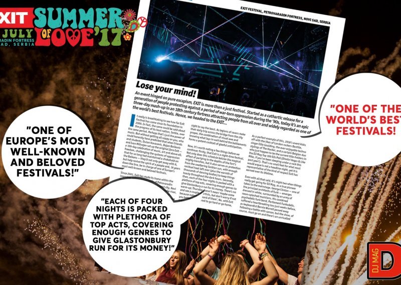 Vodeći DJ magazin proglasio Exit Festival jednim od najboljih na svijetu