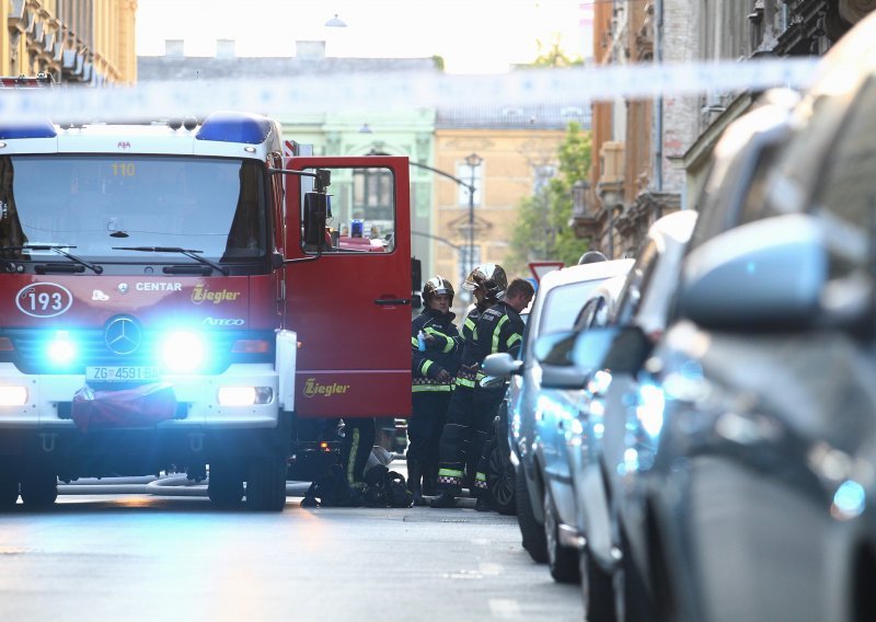 Tri osobe ozlijeđene u požaru stana u središtu Zagreba