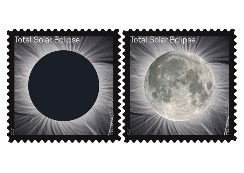 Američka pošta ima marku koja povremeno pokazuje pomrčinu Sunca