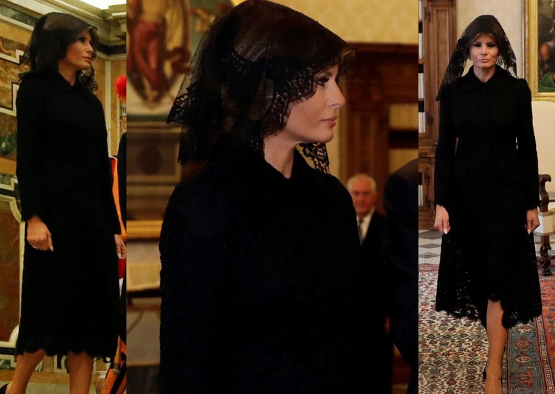 Melania zadivila elegantnim outfitom na susretu s Papom