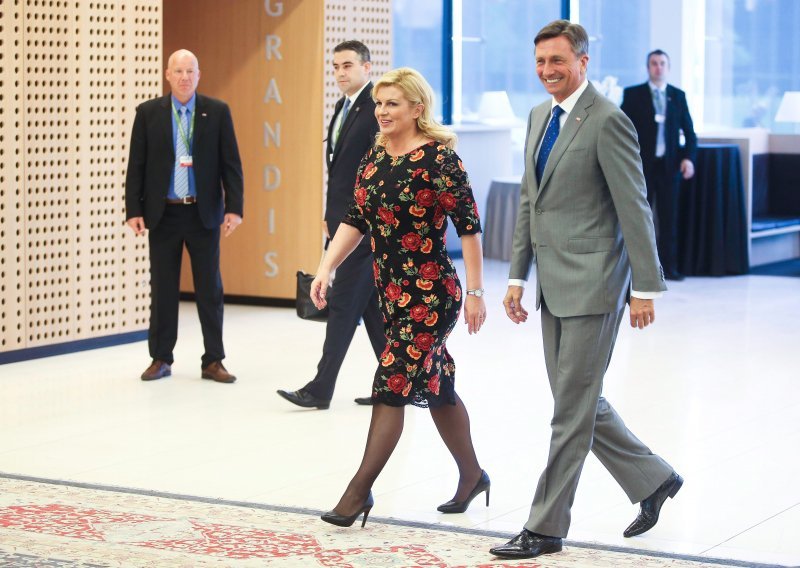 Grabar Kitarović i Pahor susreli se na neformalnoj večeri
