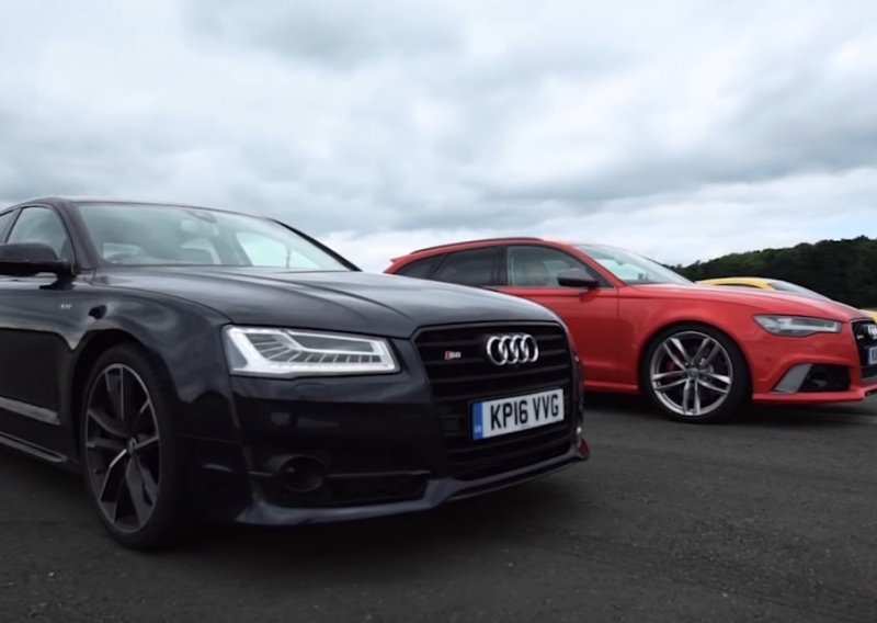 Koji je najbrži Audi na 402 metra - R8, RS6 ili S8?