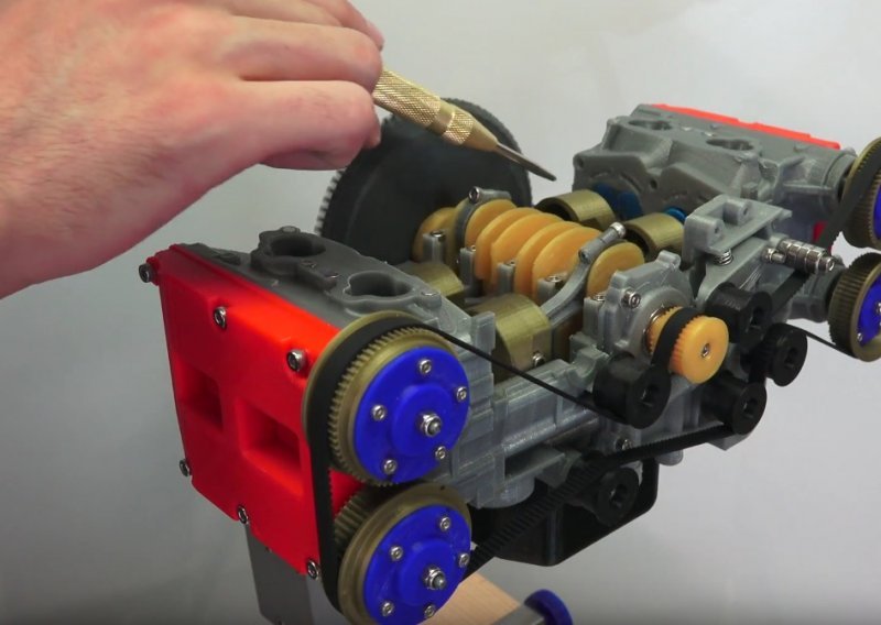 Ovaj 3D isprintani model pokazat će vam kako radi bokser motor