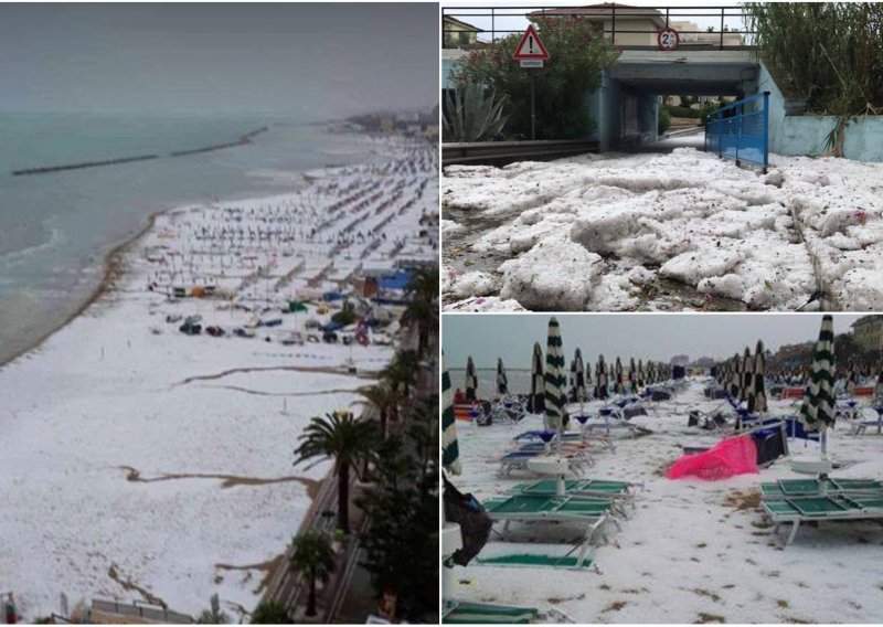 Tuča zatrpala plaže na Jadranu, očevidac: Ovo je kraj svijeta
