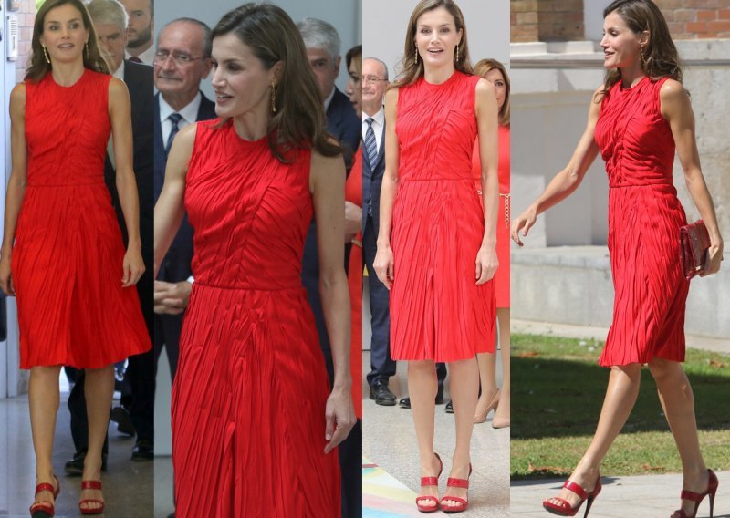 Nikad ne griješi: Lijepa španjolska kraljica blista u crvenom
