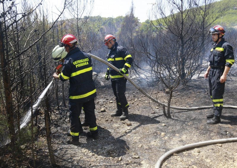 Požar kod Makarske pod kontrolom, izgorjelo pet hektara borove šume i raslinja