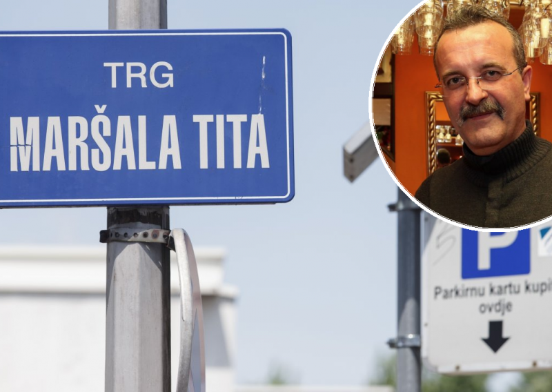 Ploču s imenom Trga maršala Tita odnio vlasnik kafića, što li će policija?