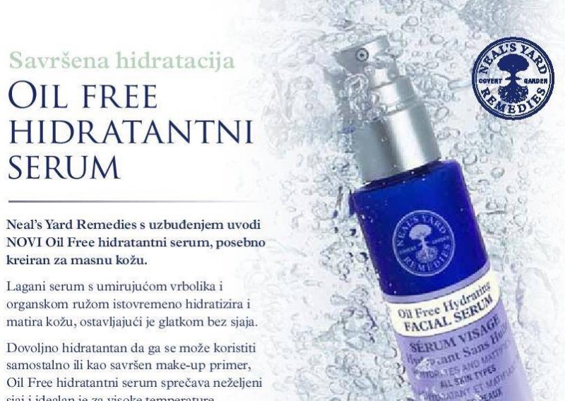 Neal's Yard Oil Free hidratantni serum pruža matirajuće osvježenje za našu kožu