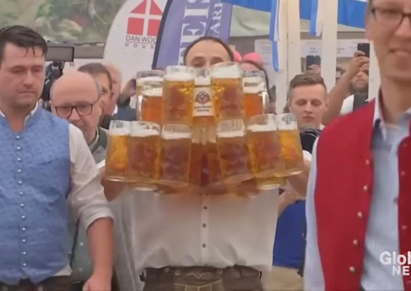 Nijemac postavio novi svjetski rekord u nošenju piva