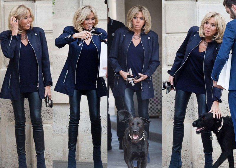 Francuska prva dama prkosi svim modnim pravilima: Uskočila u kožne hlače