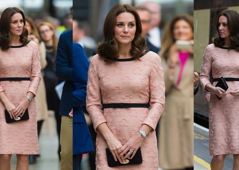 Kate Middleton u šarmantnom retro izdanju pokazala trudnički trbuščić