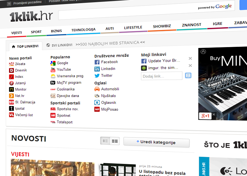 Od sada možete slušati radio preko interneta na portalu 1klik.hr