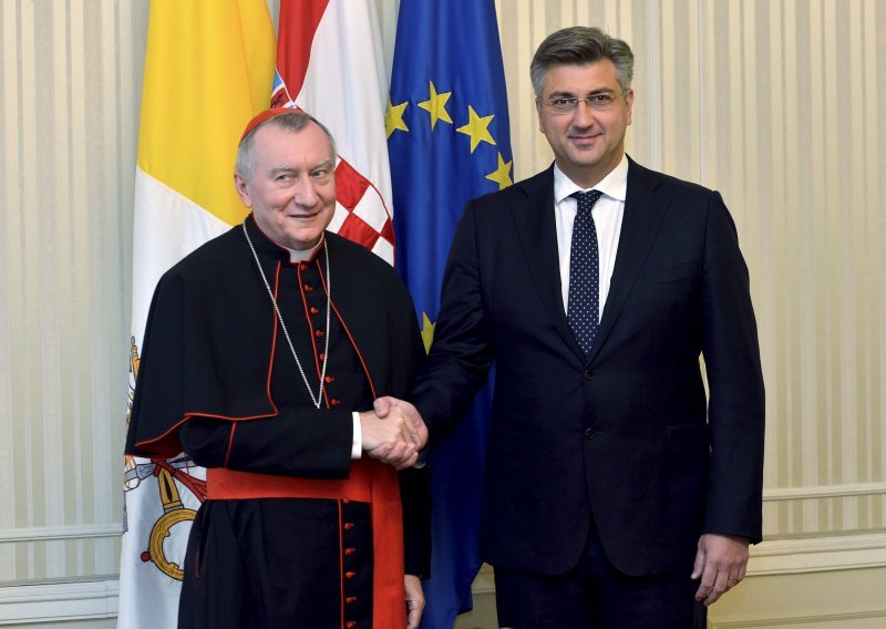 Plenković s kardinalom Parolinom razgovarao o BiH i kanonizaciji Stepinca