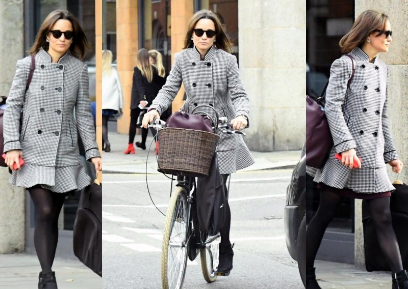 Pippa Middleton dotjerana od glave od pete i kad vozi bicikl