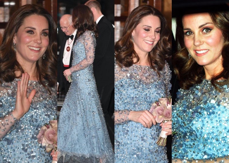 Trudna Kate Middleton zablistala u bajkovitoj haljini