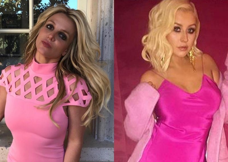 Nekadašnje suparnice imaju isti ukus: Britney Spears i Christina Aguilera zavode u ružičastom