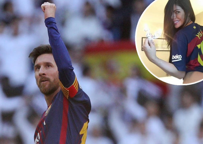 Ova je ljepotica svim Barcinim fanovima poželjela - Messi Christmas!
