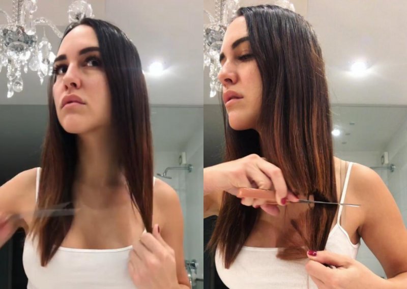 Lana Jurčević zabrinula obožavatelje snimkom na kojoj sama šiša svoju dugu kosu