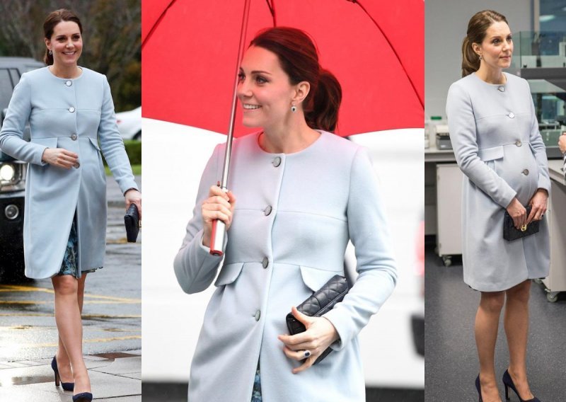Kate Middleton otkrila trbuščić u stajlingu koji je nosila i u prethodnoj trudnoći