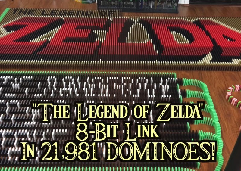 'Kralj domina' odao počast igri 'The Legend of Zelda' s 21.981 pločicom