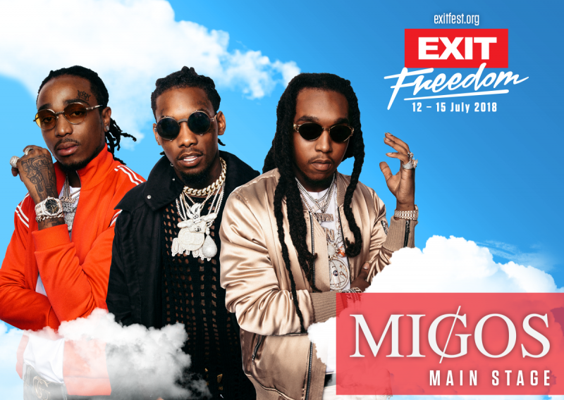 Najpopularnija svjetska hip-hop grupa Migos na Exit ravno s vrha američke top liste