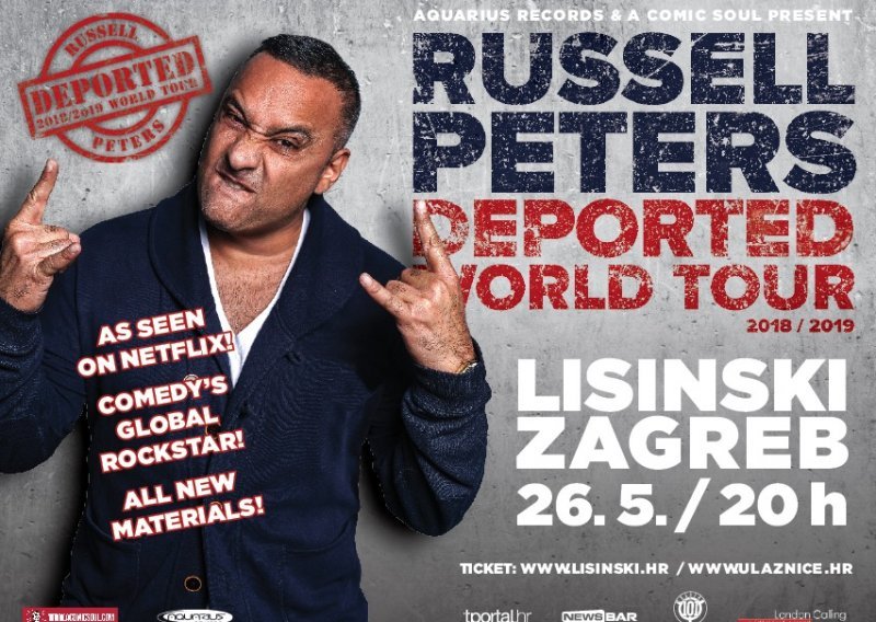 Russell Peters – komičar čiji dolazak u Zagreb ne smijete propustiti