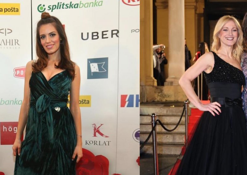Nives Ivanišević odabrala kreaciju čudnovatog kroja, a Uršula Tolj lijepu crnu haljinu