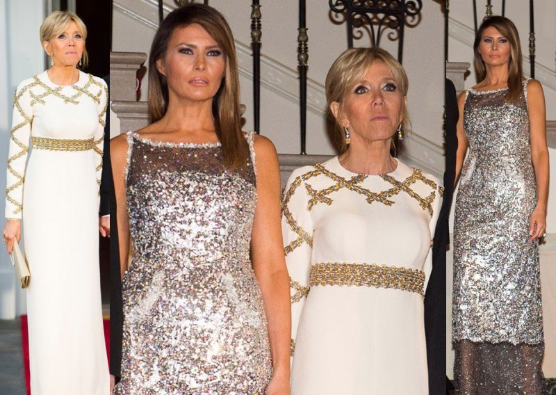 Poput filmske dive: Brigitte Macron pored glamurozne Melanije Trump nije imala šanse