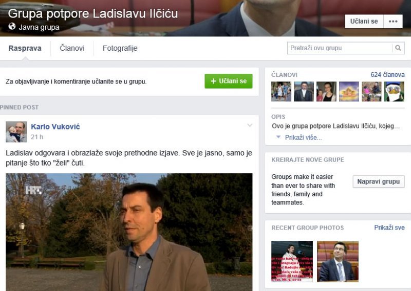 Ilčić poziva da ga se podrži na Facebooku 'ako je rekao istinu'