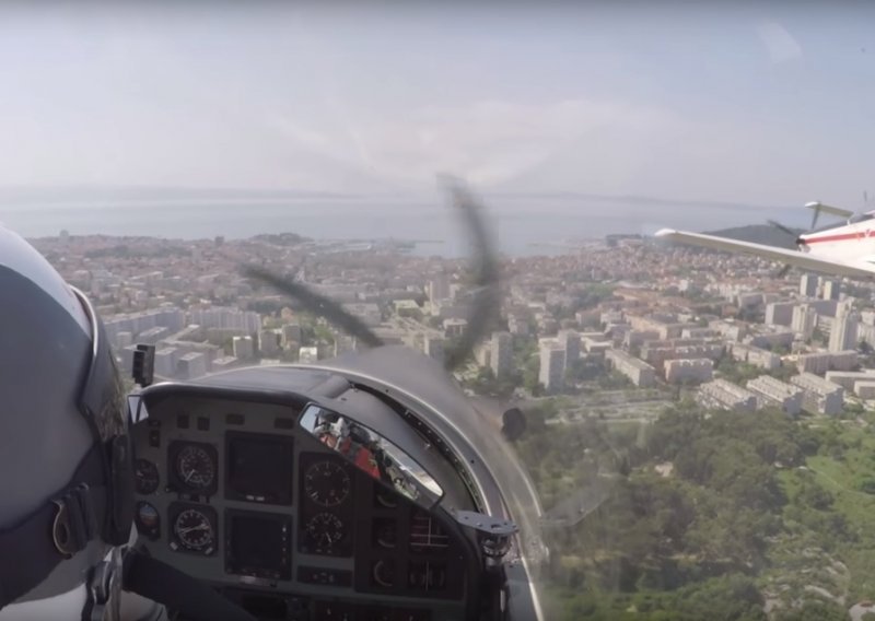 Pogledajte kako je vojni mimohod u Splitu izgledao iz perspektive pilota