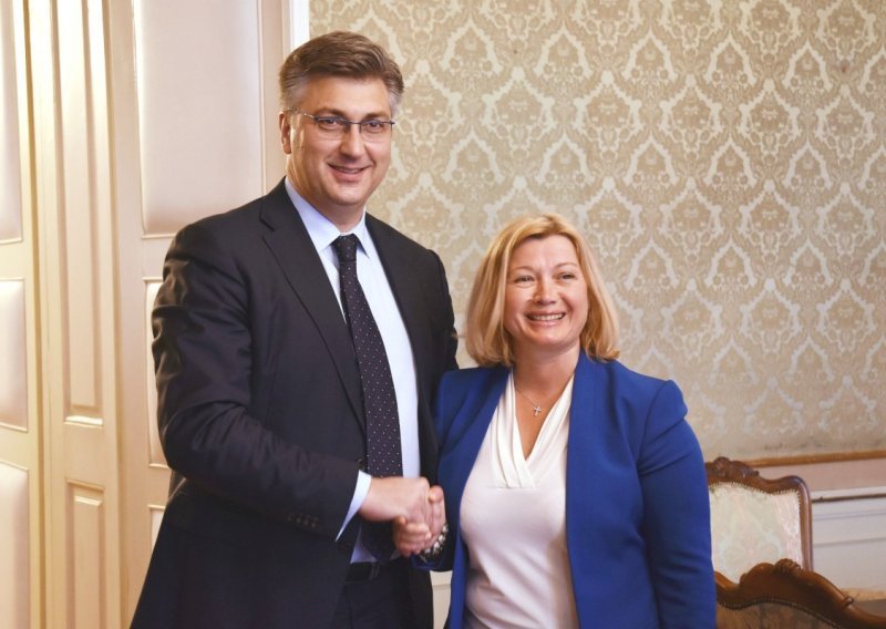 Plenković poručio ukrajinskoj dužnosnici da Zagreb snažno podupire cjelovitost Ukrajine
