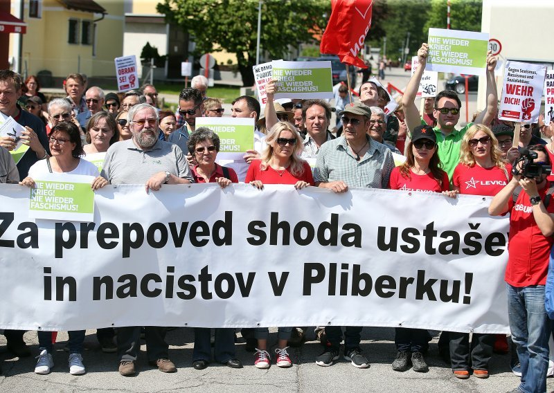Stotinjak aktivista prosvjedovalo u Bleiburgu jer skup smatraju 'ustaškim dernekom'