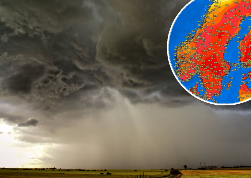 Vrijeme je poludjelo: Skandinavija se 'kuha' na plus 30 °C, a na jugoistoku kontinenta olujne superćelije