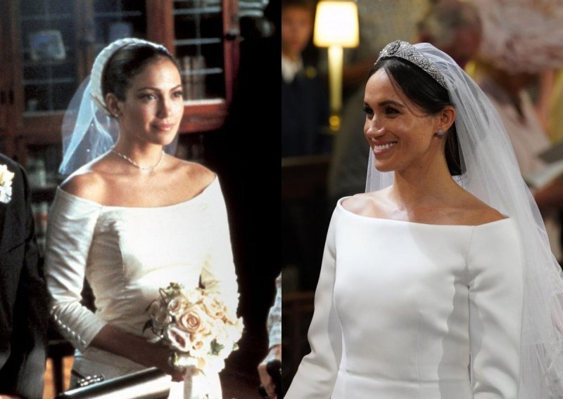 Već viđen dizajn: Vjenčanica Meghan Markle identična je onoj Jennifer Lopez