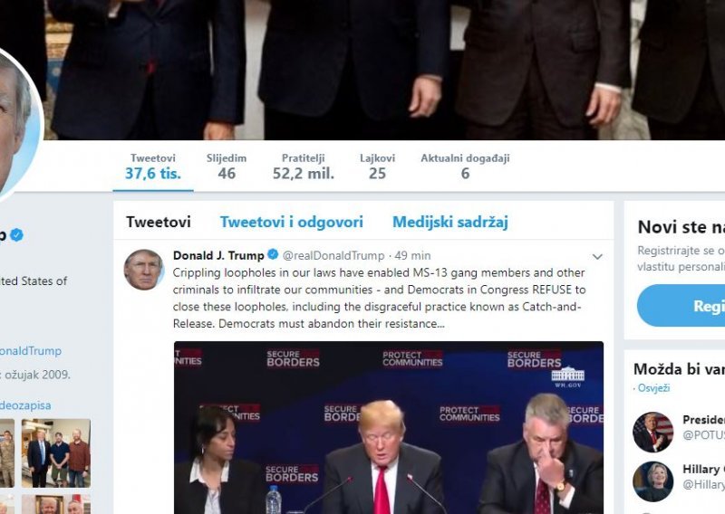 Sutkinja odlučila da Trump ne smije blokirati pratitelje na Twitteru