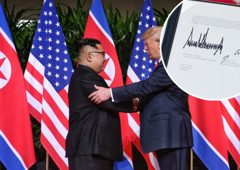 Pogledajte što točno piše u povijesnom sporazumu Trumpa i Kim Jong-una