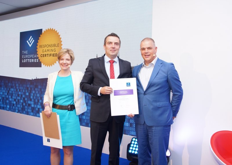 Hrvatskoj Lutriji uručen EL Certifikat odgovornog priređivanja