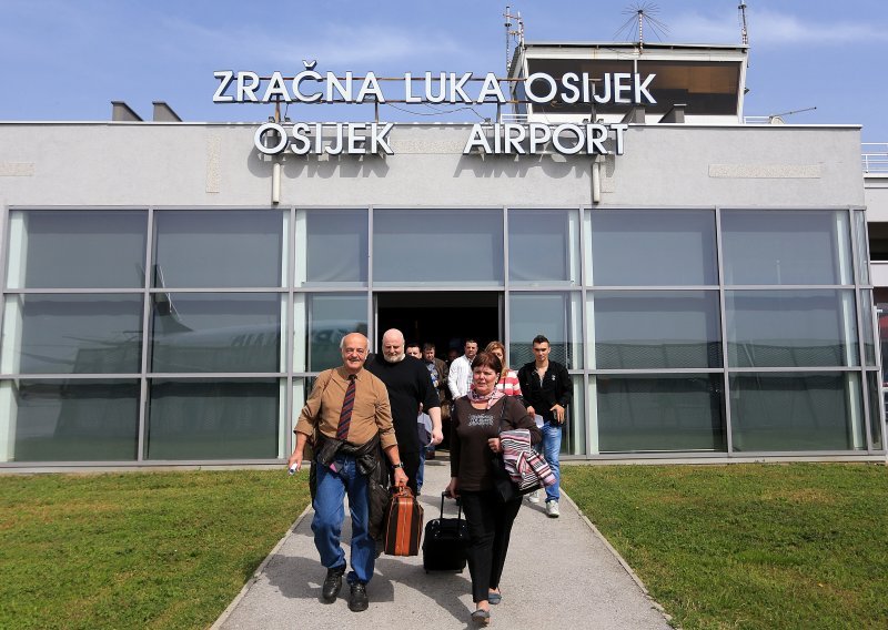 Promet u svim zračnim lukama raste, u Osijeku pada