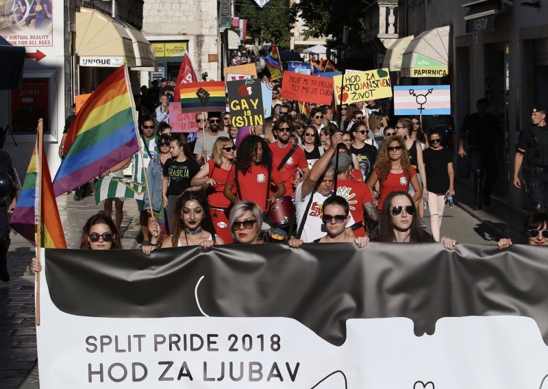 Održan 8. Split Pride, u 'Hodu za ljubav' oko 300 sudionika