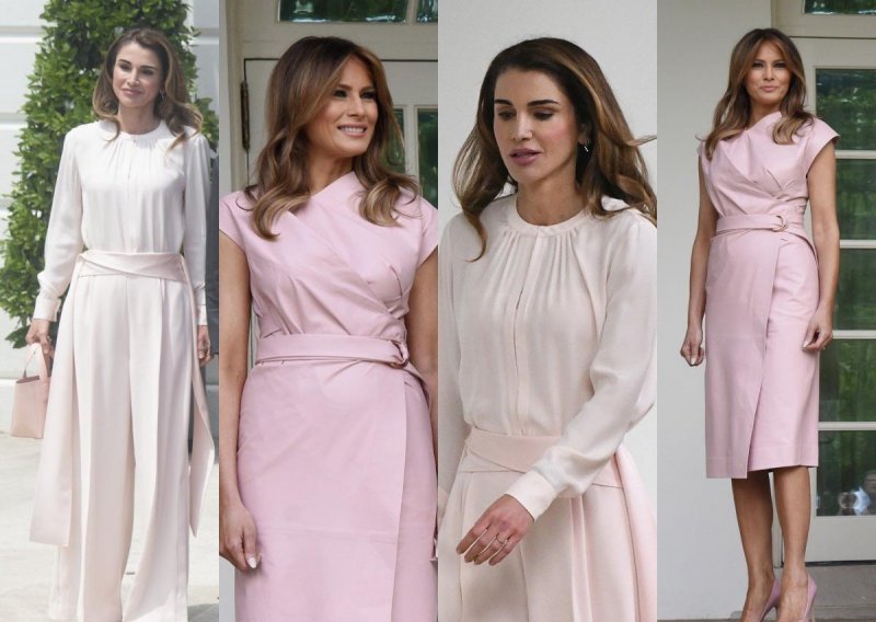 Modni dvoboj o kojem svi bruje: Melania Trump i kraljica Rania kao da su se dogovorile oko stajlinga